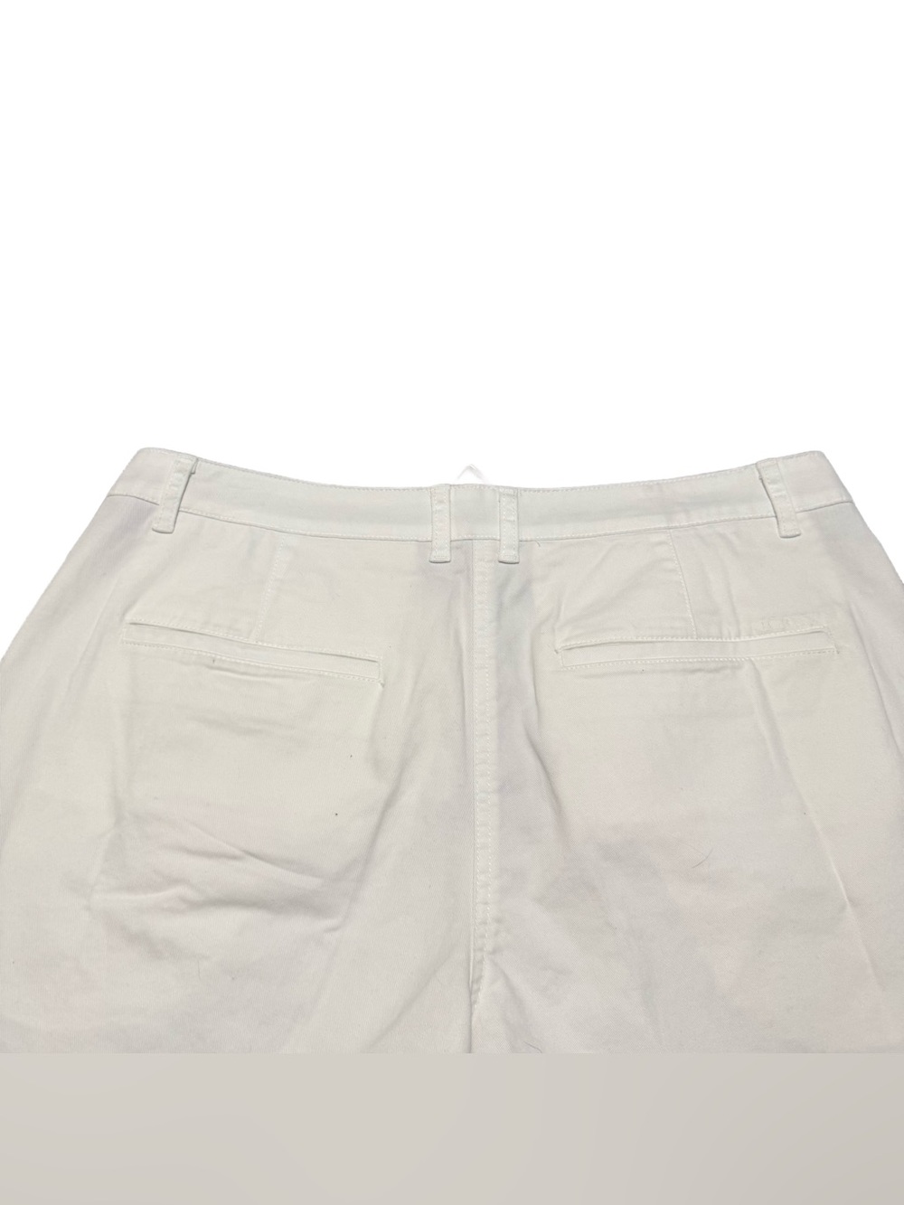 J. Crew Heritage Pleated Shorts Women's 10 Chino White Cotton Casual Preppy NWT - Picture 7 of 9